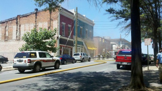 Fire at 5th and Main
